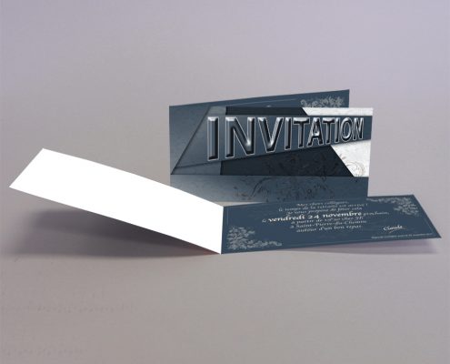 Création carton d'invitation retraite, devis gratuit - Hervé Roux, Infographiste Print & Web en Vendée